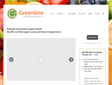 Tablet Screenshot of greenlineorganic.com